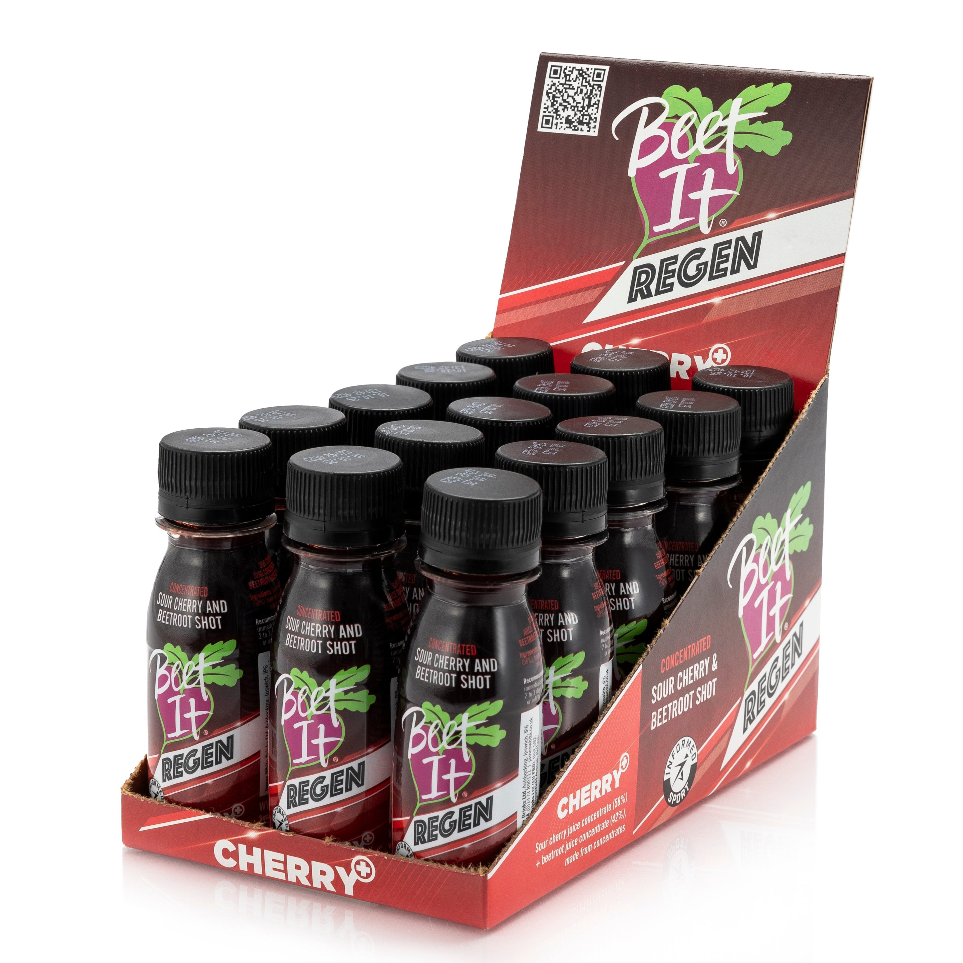 Beet it Sport Regen Cherry - Le Pack maxi récup - 30 Shots – : l'unique jus de betterave pour les sportifs Beet it Sport Regen Cherry - Le Pack maxi récup - 30 Shots – : l'unique jus de betterave pour les sportifs