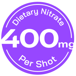 Beet It Sport 每 70 毫升含 400 毫克膳食硝酸鹽標章