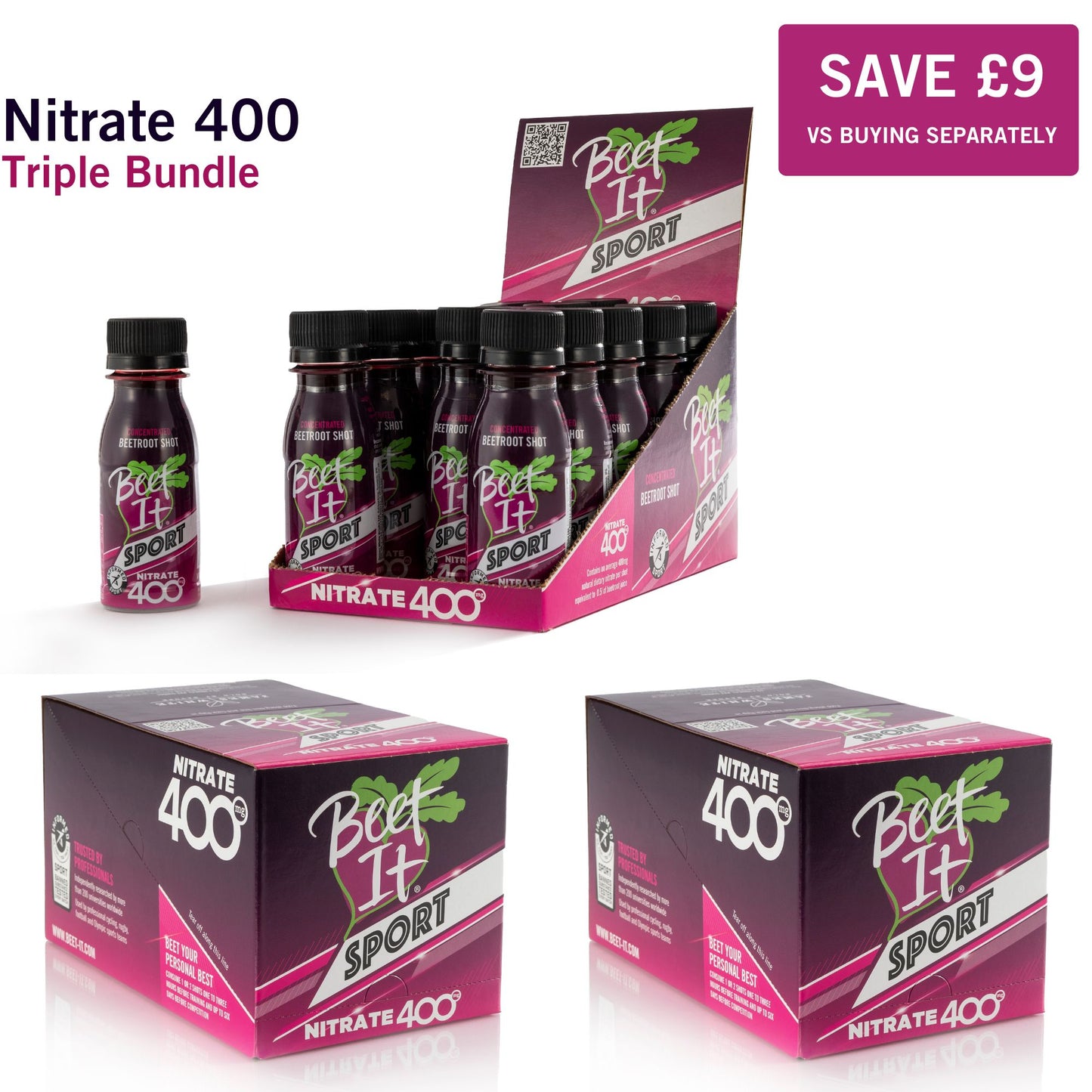 Nitrate 400 Triple Bundle (3 cases / 45 Shots)